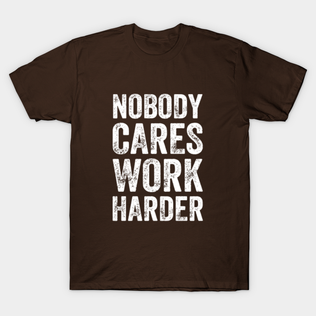 Lamar Jackson Nobody Cares Work Harder - Atlet Sports Spirit Football Basketball - T-Shirt 